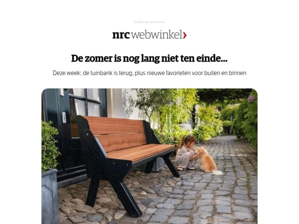 Terug van weggeweest: de Spinwood tuinbank