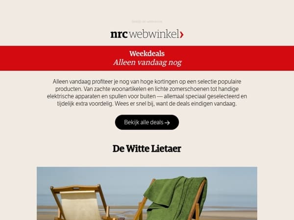 De laatste dag van deze Weekdeals