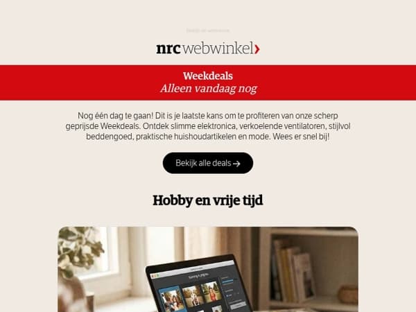 De laatste dag van deze Weekdeals