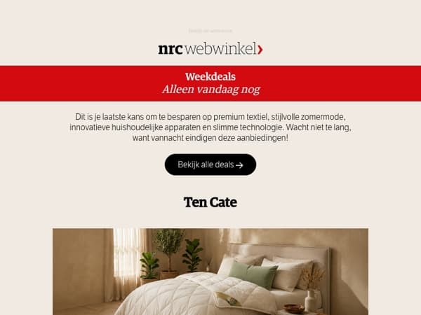 De laatste dag van deze Weekdeals