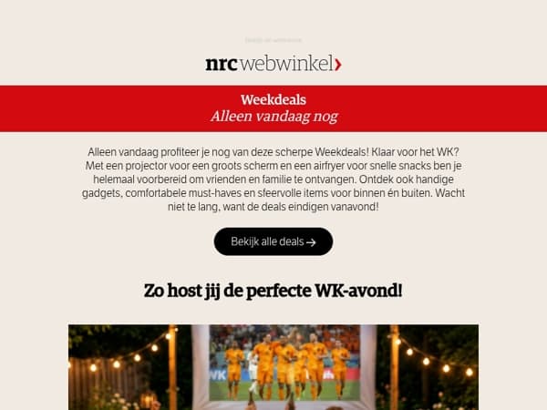 De laatste dag van deze Weekdeals