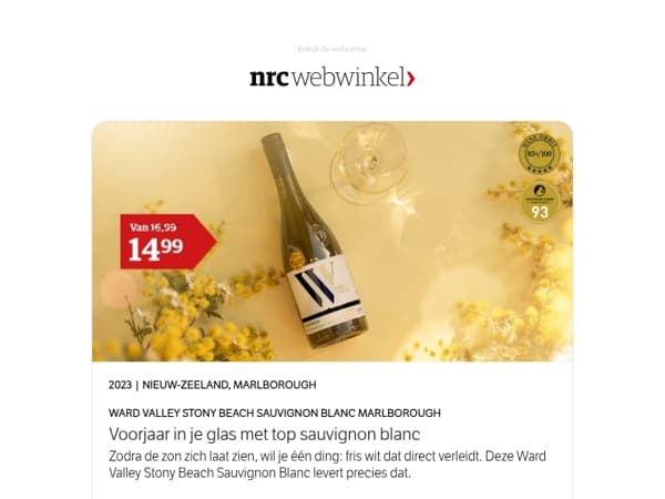 Intens en verfrissende sauvignon blanc uit Marlborough