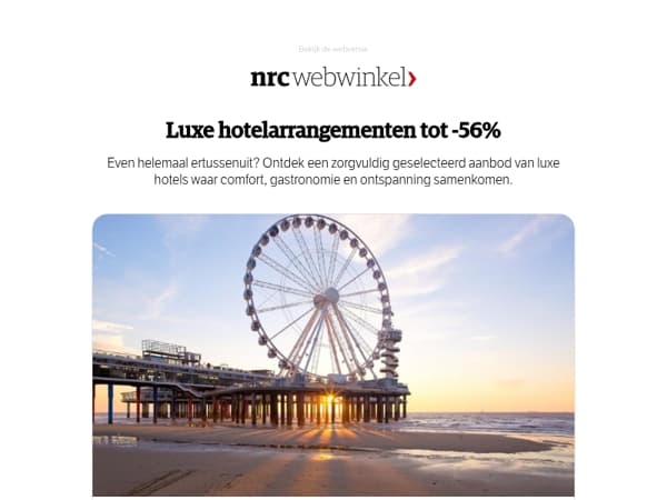 Ontdek onze beste hotelarrangementen van de week