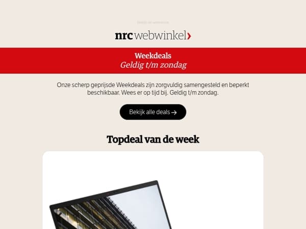 Mis de Weekdeals van deze week niet!