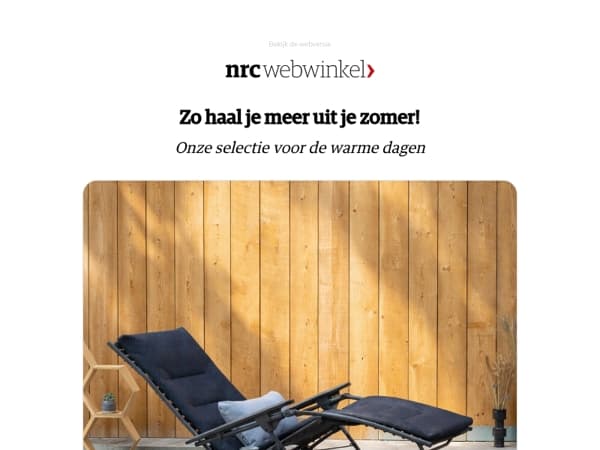 Onze selectie voor de warme dagen