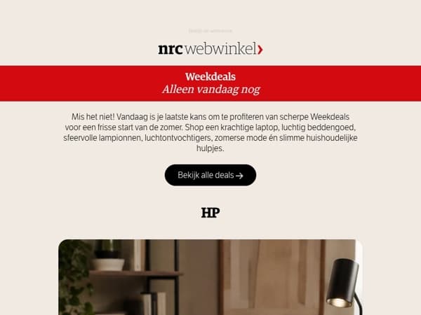 De laatste dag van deze Weekdeals