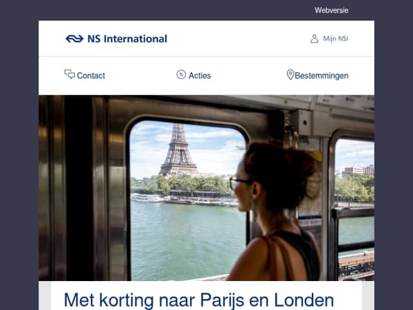 Nu: Met korting naar Parijs en Londen
