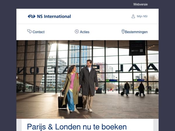 Boek nu Parijs of Londen t/m 17 maart 2027