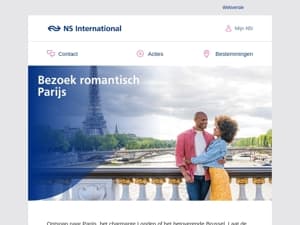 Romantisch weekendje weg met de trein