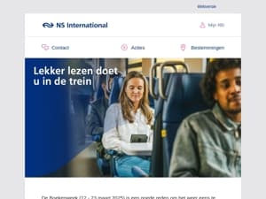 Lekker lezen in de trein