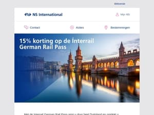 Ontdek Duitsland met 15% korting