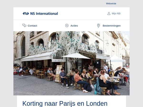 Met korting naar Parijs en Londen