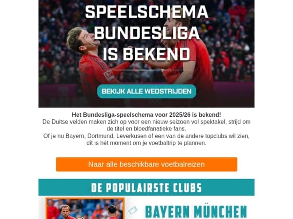 Het Bundesliga-speelschema 25/26 is bekend! 🇩🇪⚽
