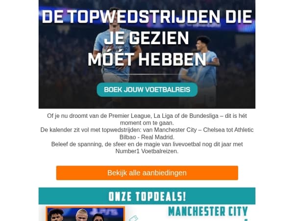 De topwedstrijden die je gezien móét hebben 🎟️