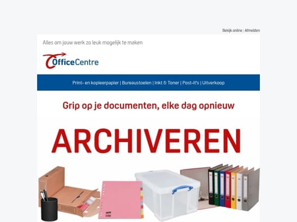 Alles op orde met de juiste archiveringsoplossingen