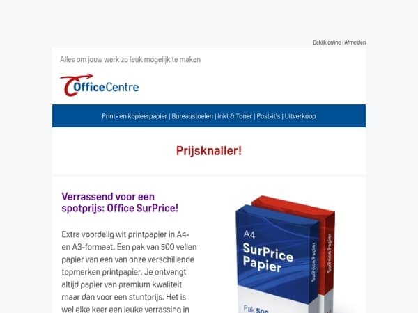 SurPrice! Extra voordelig printpapier in een verrassende verpakking 📄