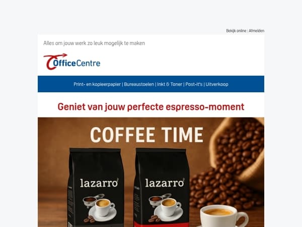 ☕Koffie die werkt. Voor wie werkt.