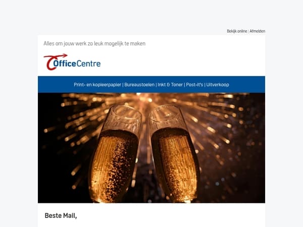 Een fijne jaarwisseling gewenst