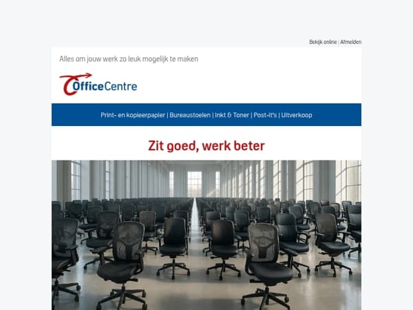 Vind de bureaustoel die écht bij je past