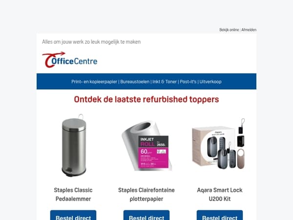 Nieuw binnen: onze recent toegevoegde refurbished office-producten!