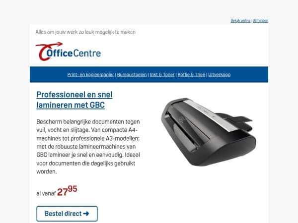 Professioneel lamineren begint hier