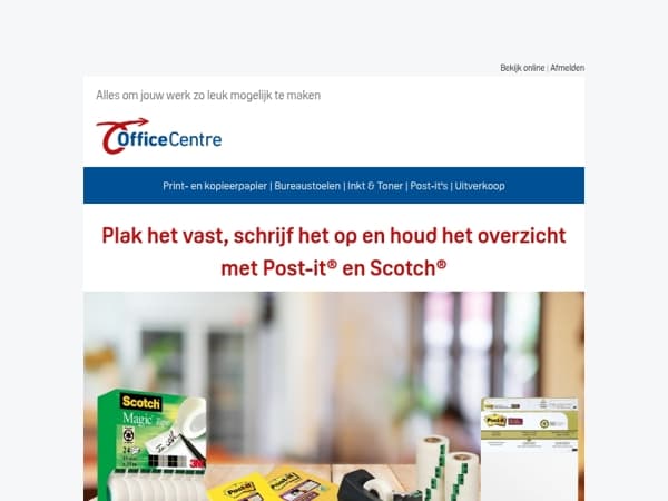 Kantoorhelden van Post-it® en Scotch® – uitgelicht voor jou