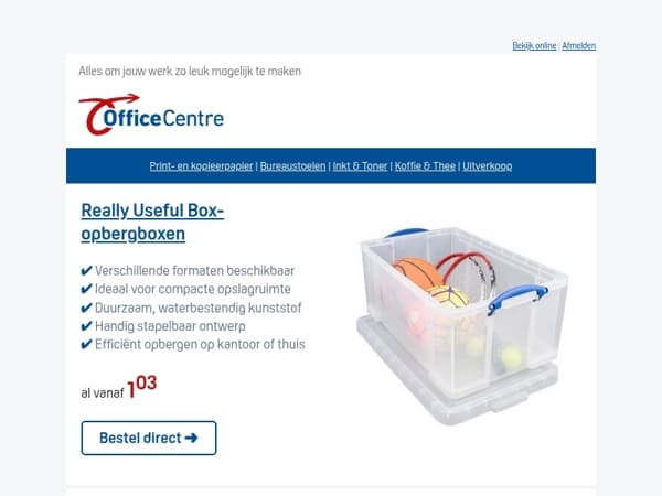 Orde zonder moeite: Really Useful Box