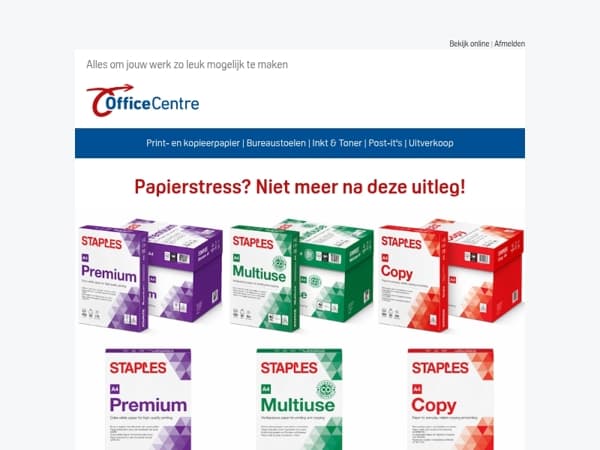 Voorkom printerfrustratie: kies het juiste papier voor jouw werkdag 📃