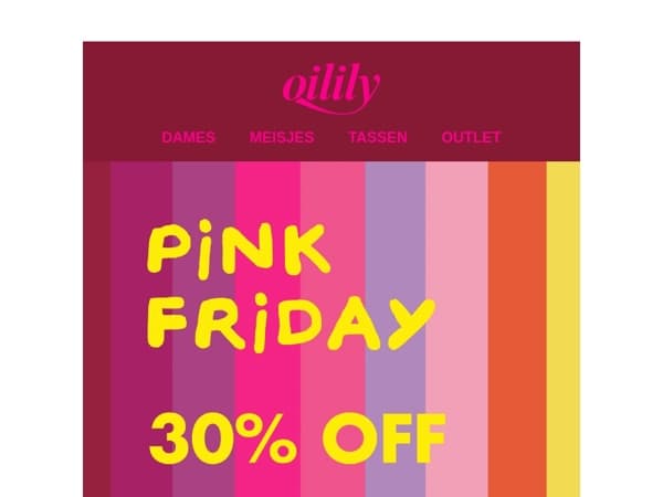 Vandaag is PINK FRIDAY 🩷