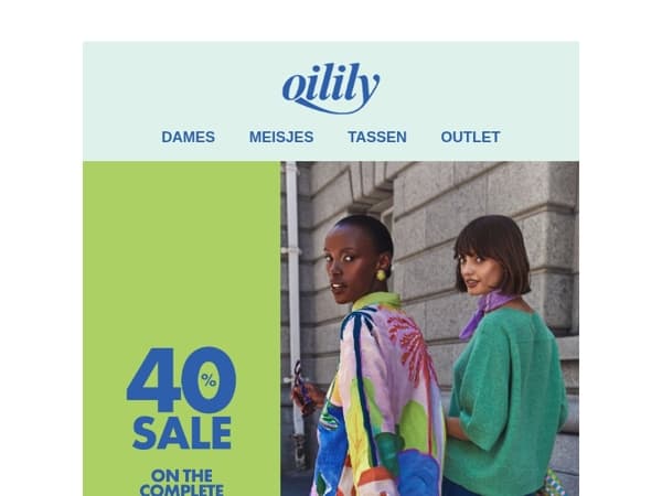 40% korting op de complete Dames Collectie!