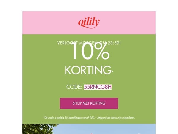 Laatste kans voor 10% korting!