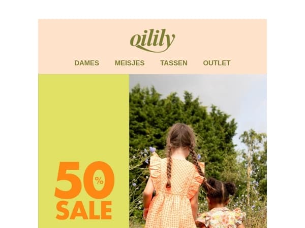 50% korting op de complete Kids Collectie! 🤗🍊