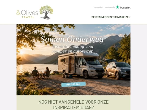 Meld je gratis aan! Camper & Autoreizen Event op 6 september