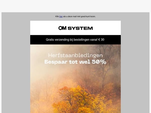 🍂 De herfstaanbiedingen beginnen nu al