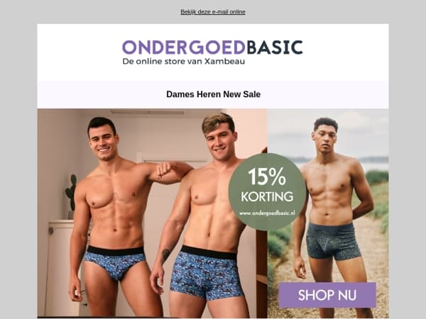 🎉 Mannenweekenddeal + Zomeruitverkoop + Verlengde Sloggi-actie!