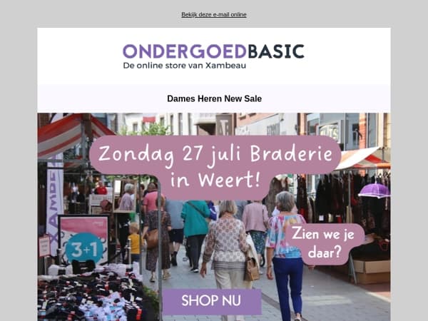 Kom je ons opzoeken op de braderie in Weert? 🎉