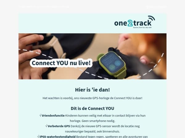 Ontdek de Connect YOU - het nieuwste GPS-horloge voor kinderen🚀