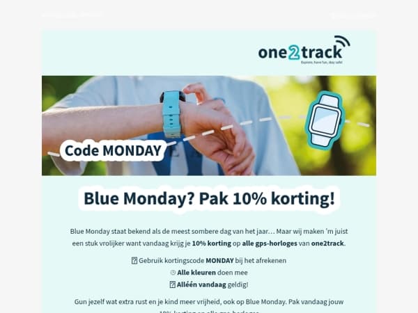 Blue Monday? Wij maken ’m net wat kleurrijker met 10% korting ☀️