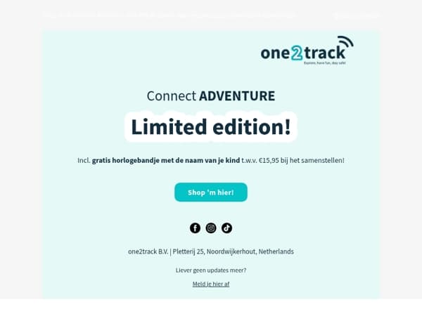 Bekijk de limited edition Connect Adventure in samenwerking met Goedgemerkt.