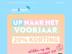 Up naar het voorjaar! 20% korting op het GPS-horloge de Connect UP 🌼