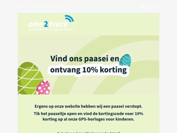 10% paaskorting! Kan jij het paaseitje vinden?🐣