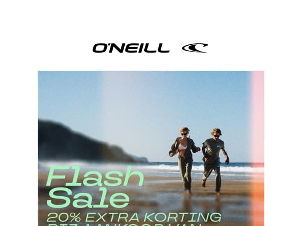 Flash Sale: 20% extra korting bij aankoop van 2 tops of T-shirts