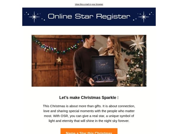 Give this Christmas meaning 🌟 Give a star!