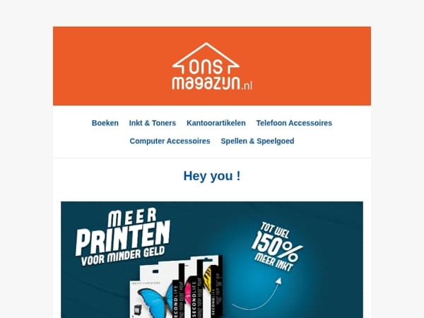 Nu tijdelijk extra shoptegoed op printerinkt