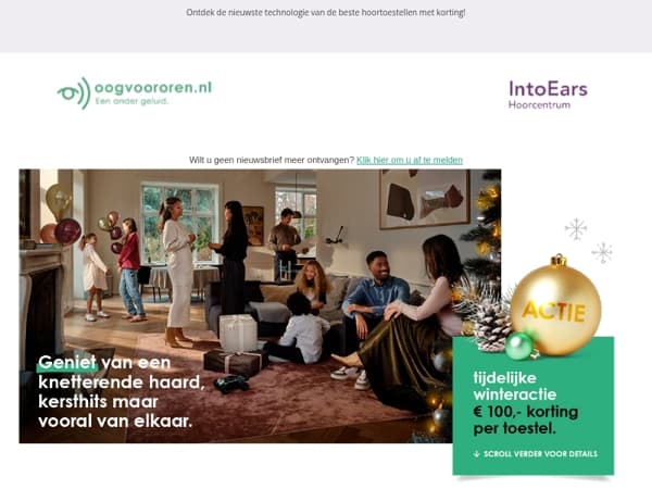 €100,- korting op de beste hoortoestellen
