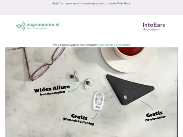 NIEUW: Widex Allure-hoortoestellen