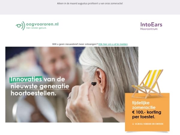 €100 korting op de beste hoortoestellen