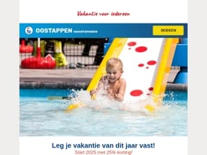 Boek nu en ontvang vroegboekkorting!⛺