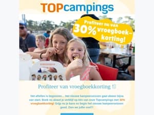 30% vroegboekkorting!🎊