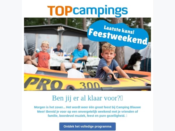 Laatste kans feestweekend!🎉